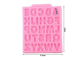 Molde silicona letras modelo cosido